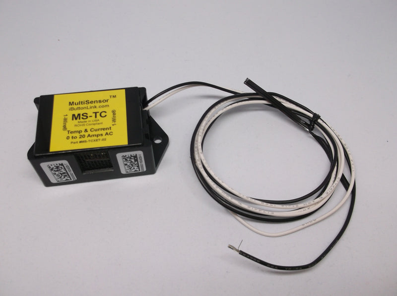 MS-TC - Temperature and AC Current Sensor, 0-20 Amps - Black Case