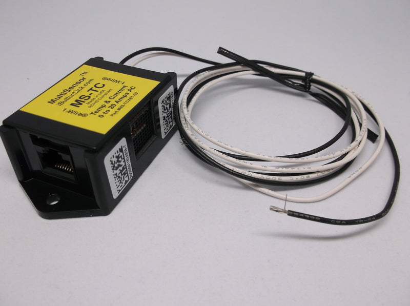 MS-TC - Temperature and AC Current Sensor, 0-20 Amps - Black Case